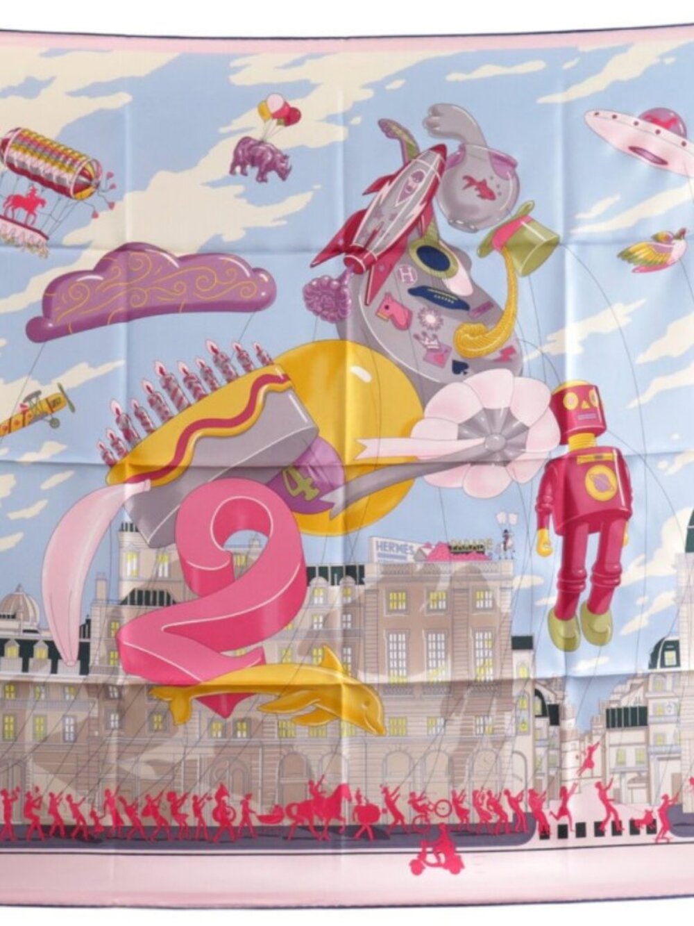 Hermès Parade Carré 90 Silk Scarf CW05 w/ Box